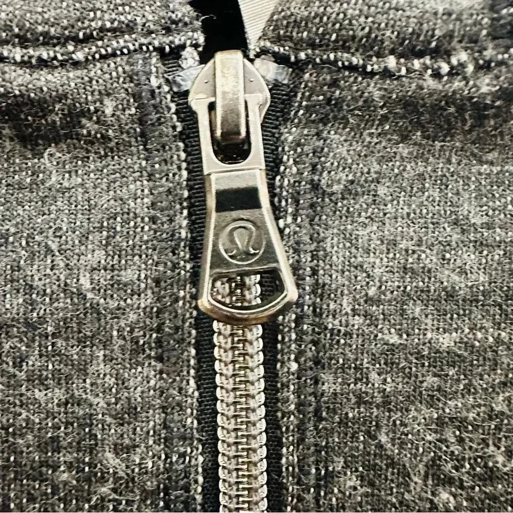Lululemon Athletica Gray Zippered Hooded Jacket